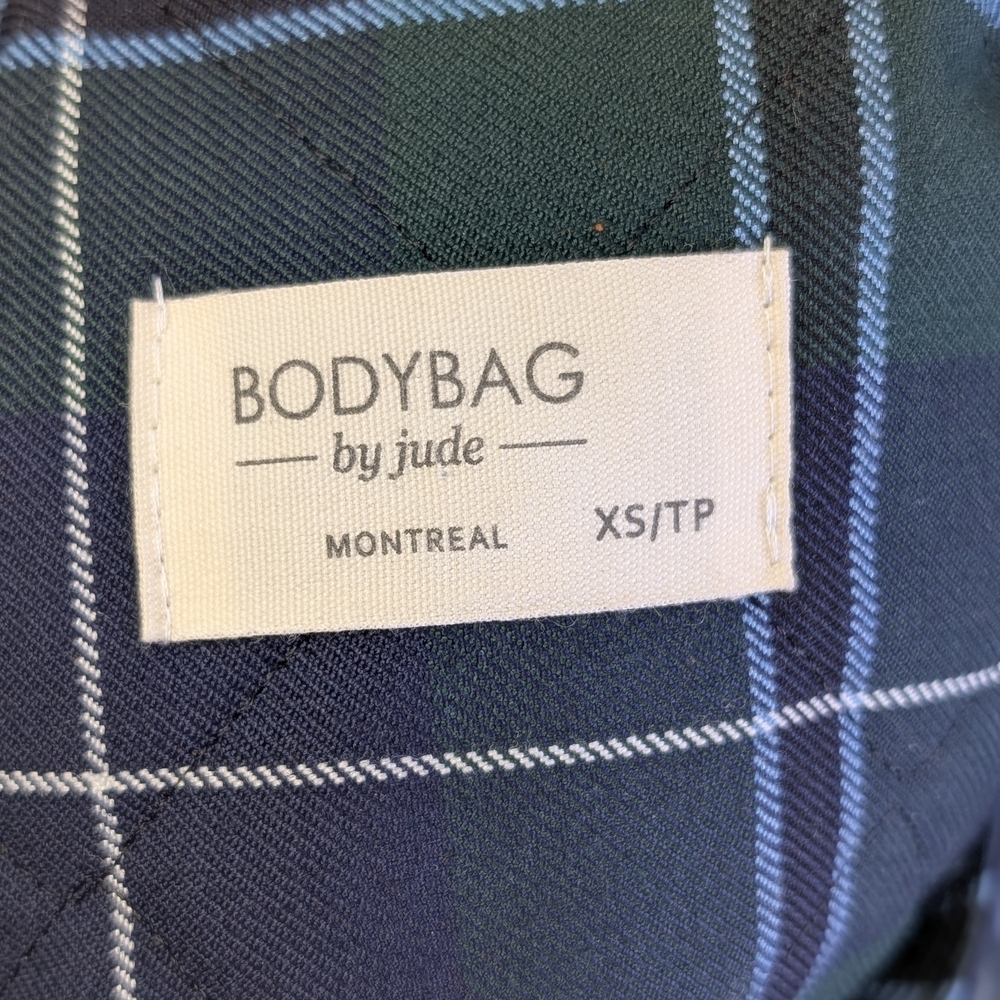 Bodybag By Jude Cropped Quilted Tartan Jacket | Made In Canada | Size XS/S - Picture 8 of 9